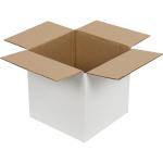 Single Wall Cardboard Box 150x150x150 mm White