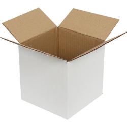 Single Wall Cardboard Box 150x150x150 mm White