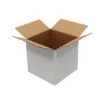 Single Wall Cardboard Box 230x230x230 mm White