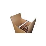 Cardboard Wardrobe Moving Box 670x550x1050 mm Brown