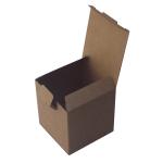 Fast Assembly Cardboard Box 105x105x105 mm Brown