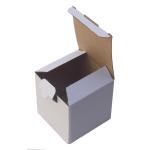 Fast Assembly Cardboard Box 105x105x105 mm White