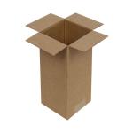 Single Wall Cardboard Box 80x80x100 mm Brown