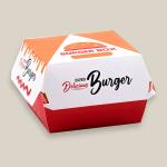Custom Size and Printed Hamburger Box Production